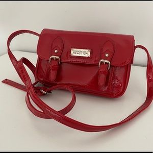 Kenneth Cole Reaction Red Patent Leather Crossbody